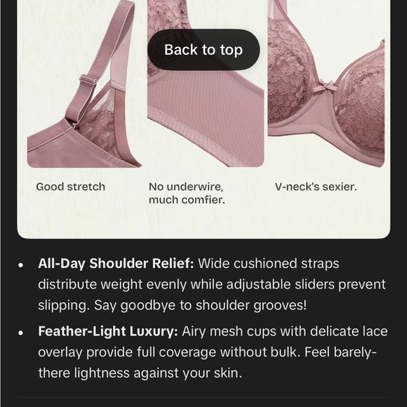 NWT Lacsper Daisy Bra Floral Lace Unlined Full Coverage Underwire size 36C - Picture 5 of 9